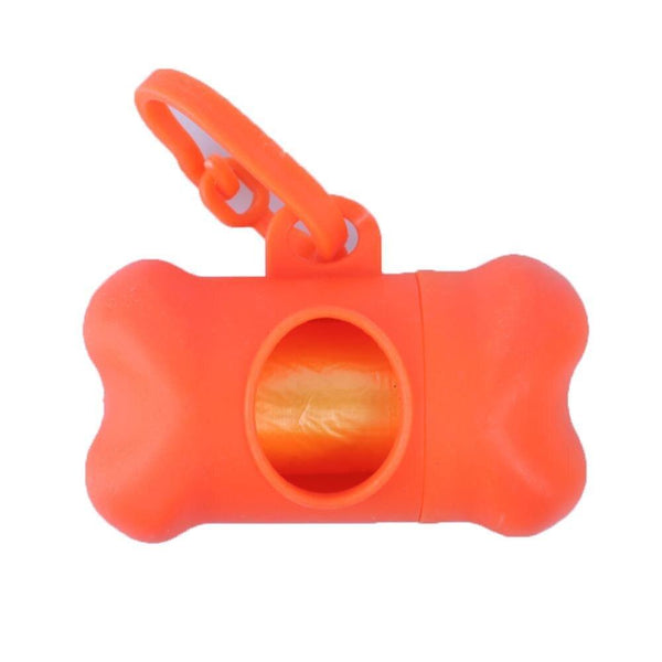 Planet Gates 200089142 Orange Fowecelt Pet Dog Poop Bag Dispenser Waste Garbage Holder Dispensers + Poop Bags Set Environmental Dog Products Cleaning Supplies