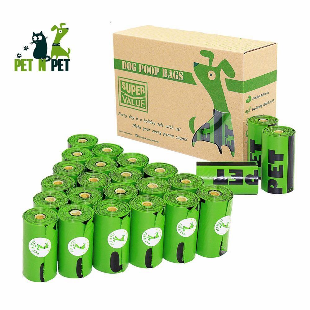 Planet Gates 200089142 Pet N Pet Biodegradable Dog Poop Bag Earth-Friendly 360/720 Counts 24/48 Rolls 15 Micron Green Cat Waste Bag