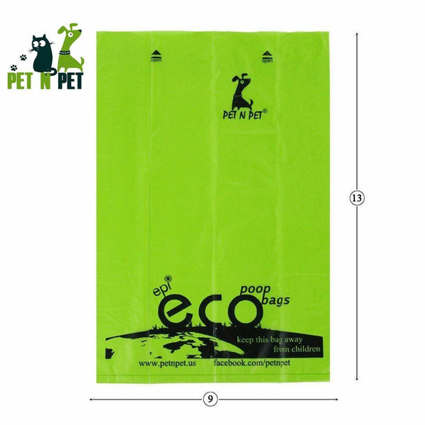 Planet Gates 200089142 Pet N Pet Biodegradable Dog Poop Bag Earth-Friendly 360/720 Counts 24/48 Rolls 15 Micron Green Cat Waste Bag
