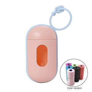 Planet Gates 200089142 pink / 15 trash bags 1 Pcs Practical Pet Dog Poop Bag Dispenser Waste Garbage Holder Dispensers + Poop Bags Set Pets Dogs Trash Cleaning Supplies