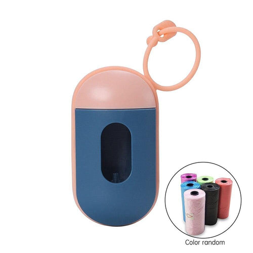 Planet Gates 200089142 pink blue / 15 trash bags 1 Pcs Practical Pet Dog Poop Bag Dispenser Waste Garbage Holder Dispensers + Poop Bags Set Pets Dogs Trash Cleaning Supplies