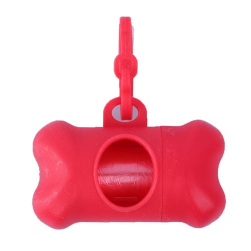 Planet Gates 200089142 Red Fowecelt Pet Dog Poop Bag Dispenser Waste Garbage Holder Dispensers + Poop Bags Set Environmental Dog Products Cleaning Supplies