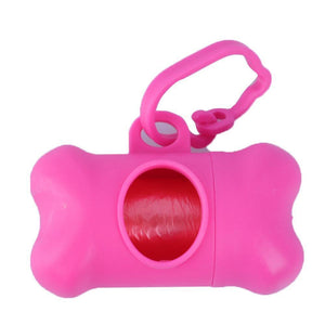 Planet Gates 200089142 Rose Red Fowecelt Pet Dog Poop Bag Dispenser Waste Garbage Holder Dispensers + Poop Bags Set Environmental Dog Products Cleaning Supplies