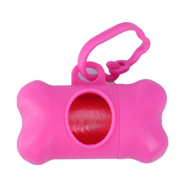 Planet Gates 200089142 Rose Red Fowecelt Pet Dog Poop Bag Dispenser Waste Garbage Holder Dispensers + Poop Bags Set Environmental Dog Products Cleaning Supplies