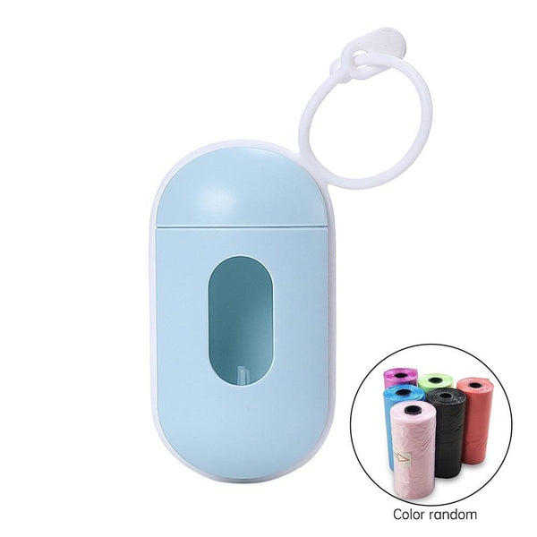 Planet Gates 200089142 sky blue / 15 trash bags 1 Pcs Practical Pet Dog Poop Bag Dispenser Waste Garbage Holder Dispensers + Poop Bags Set Pets Dogs Trash Cleaning Supplies