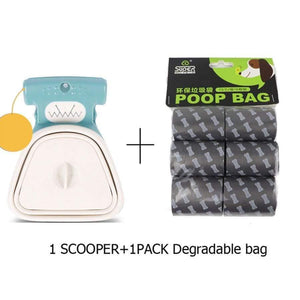 Planet Gates 200089142 White 2 / S 14x11.5 cm Pet Dog Poop Bag Dispenser Travel Foldable Pooper Scooper  Poop Scoop Clean  Animal Waste  Picker Cleaning Tools Pet Products
