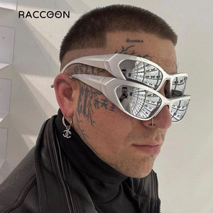 Planet Gates 2000S Aesthetic Y2K Sunglasses Men Outdoor Bicycle Cycling Sports Sun Glasses Women Vintage Shades Fashion Punk Goggle Eyewear