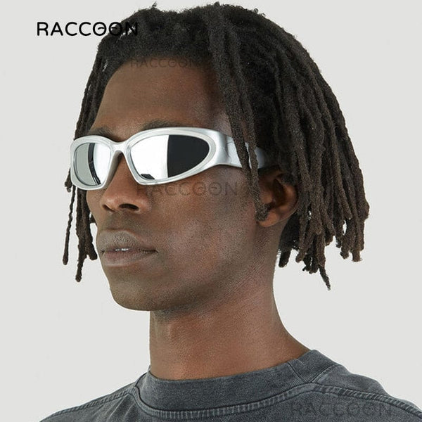 Planet Gates 2000S Aesthetic Y2K Sunglasses Men Outdoor Bicycle Cycling Sports Sun Glasses Women Vintage Shades Fashion Punk Goggle Eyewear