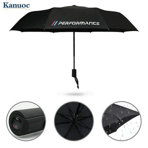 Planet Gates 200203145 Car Styling Car Portable Folding Umbrella Sunshade For BMW E46 E39 E38 E90 E60 E36  X5 X3 X6 With M/performance LOGO (Black)