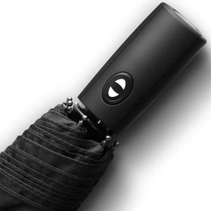 Planet Gates 200203145 Car Styling Three-fold Double Layer Umbrella Windproof Automatic Sun Beach Umbrella For Tesla Model 3 Model X S Accessories (Black)