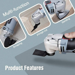 Planet Gates 200231154 Oscillating Multi-Tool Multifunction Power Tools Home Renovator Tool DIY Woodworking Tool With Accessory Kit
