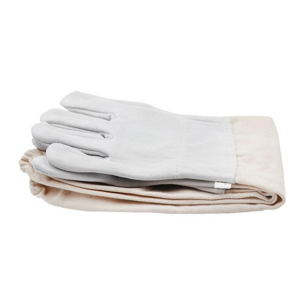 Planet Gates 200284146 1 Pair Beekeeping Gloves Protective Sleeves Breathable Yellow Mesh White Sheepskin And Cloth For Apiculture Beekeeping Gloves