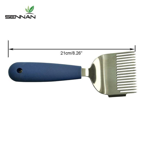 Planet Gates 200284146 1 Pcs New Design Convenience Straight Needles Uncapping Fork Bee Honey Sparse Rake Shovel Beekeeping Supplies Tools (1 Pc)