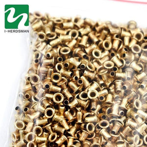 Planet Gates 200284146 1100 Pcs Beekeeping Tools Italian Bee Beehive Nest Box Threading Hole Bees Nest Box Nest Foundation Copper Eye Hive Copper Eyes