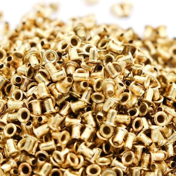 Planet Gates 200284146 1100pcs Bee Beehive Threading Hole Nest Box Apiculture Copper Eyes A Tool Of Beekeeping Protect Nest Box Nest Foudation (Gold Bee Hive)