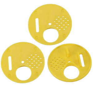 Planet Gates 200284146 12PCs Round Bee Hive Box Entrance Gate Disc Plastic Bee Nest Door Honeycomb Entrance Gate Beekeeping Tool Equipment