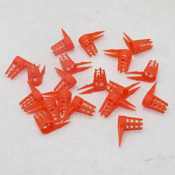 Planet Gates 200284146 20 Pcs Bee Queen Cap Protective Cell Cover Beekeeping Tools Beekeeper Equipment Plastic Cage Beekeeping Supplies (Burgundy M)
