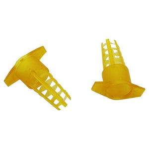 Planet Gates 200284146 30Pcs Beekeeping Tools Yellow Plastic Bee Queen Cage Protective Cover Beekeeping Tools Cell Protector Cages