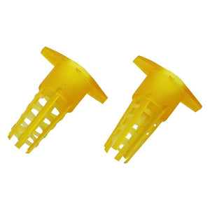 Planet Gates 200284146 30Pcs Beekeeping Tools Yellow Plastic Bee Queen Cage Protective Cover Beekeeping Tools Cell Protector Cages