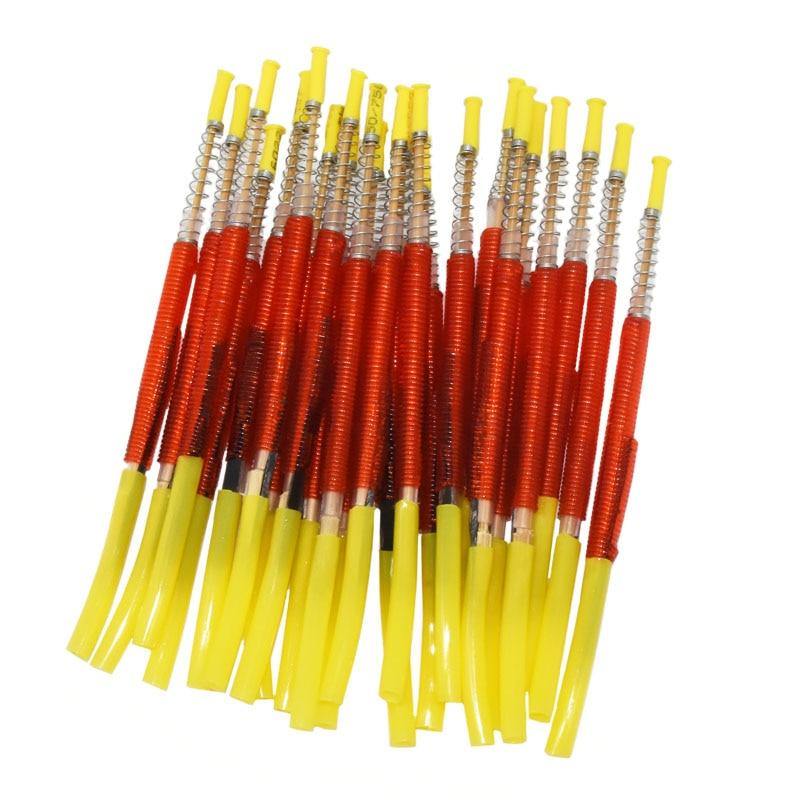 Planet Gates 200284146 5 Pcs  Brand New Beekeeping Grafting Rearing Tool Bee Queen Larvae Retractable Move Needle Beekeeper Bee Hive Rearing Feeding (Yellow XL)