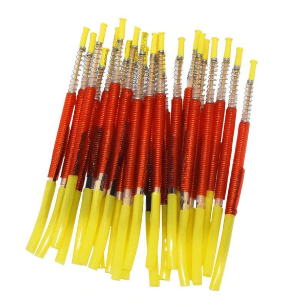 Planet Gates 200284146 5 Pcs  Brand New Beekeeping Grafting Rearing Tool Bee Queen Larvae Retractable Move Needle Beekeeper Bee Hive Rearing Feeding (Yellow XL)