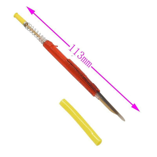 Planet Gates 200284146 5 Pcs  Brand New Beekeeping Grafting Rearing Tool Bee Queen Larvae Retractable Move Needle Beekeeper Bee Hive Rearing Feeding (Yellow XL)