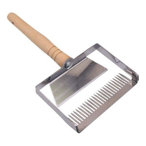Planet Gates 200284146 CW584 Honey fork / Beekeeping spatula Beekeeping Equipment Uncapping Scraper Honey Honeycomb Scraper Wooden Handle Tool Uncapping Fork Beekeeping