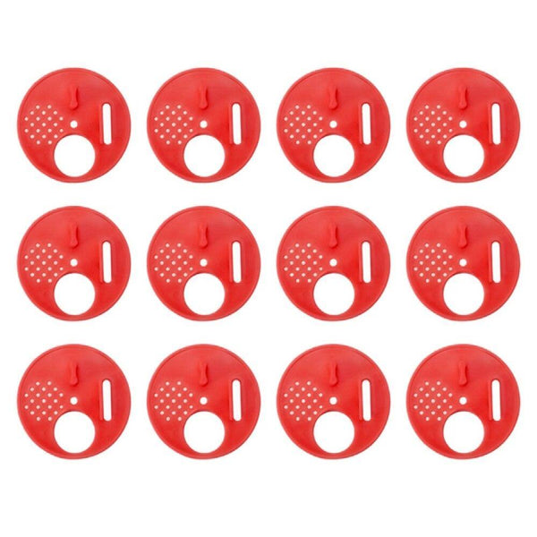 Planet Gates 200284146 Red / 12PCs 12PCs Round Bee Hive Box Entrance Gate Disc Plastic Bee Nest Door Honeycomb Entrance Gate Beekeeping Tool Equipment