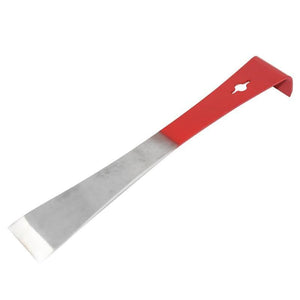 Planet Gates 200284146 Red Beekeeping Stainless Steel J Shape J-type Tool Curved Tail Bee Hive Hook Scraper Red Or Yellow Multifunctional Beekeeping Tool
