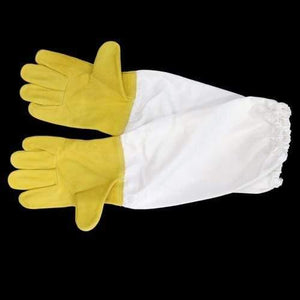Planet Gates 200284146 Yellow Beekeeping Sheepskin Gloves Anti-bee Anti-sting For Professional Apiculture Beekeeper Bee Keeping Tools 1 Pair