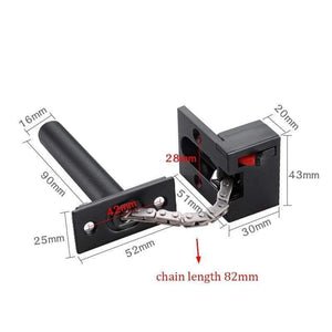Planet Gates 200289143 Black / 82mm Zinc Alloy Hidden Security Door Chain Lock Extruded Door Latch Anti-theft Door Lock Home Hotel Kids Protection Lock Hardware