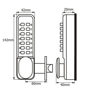 Planet Gates 200292145 Anti-theft Security Door Lock Mechanical Password Door Lock Safe Home Gate Lock Door Hardware Indoor Outdoor Lock Keyless
