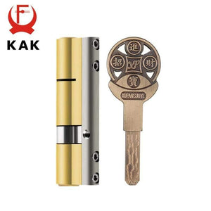 Planet Gates 200292145 Brass Cylinder C Grade Copper Door Lock Core With 8 Keys High Security Lock Core Double Open Anti-Snap Anti-Drill Hardware