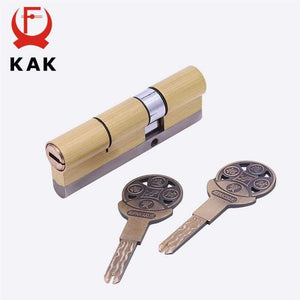 Planet Gates 200292145 Brass Cylinder C Grade Copper Door Lock Core With 8 Keys High Security Lock Core Double Open Anti-Snap Anti-Drill Hardware