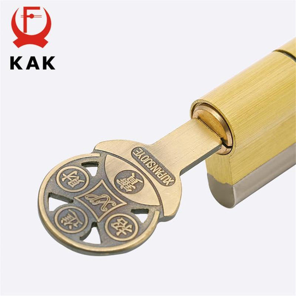 Planet Gates 200292145 Brass Cylinder C Grade Copper Door Lock Core With 8 Keys High Security Lock Core Double Open Anti-Snap Anti-Drill Hardware