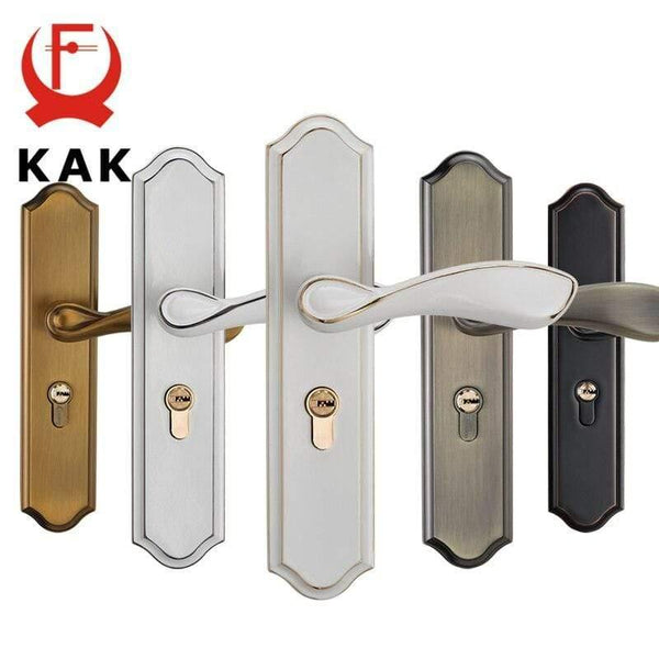 Planet Gates 200292145 Fashion Mute Room Door Lock Zinc Alloy Interior Door Lock Handles European Style Anti-theft Gate Lock Furniture Hardware