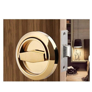 Planet Gates 200292145 Gold Set Hidden Door Locks Stainless Steel Handle Kitchen Bedroom Invisible Pulls Mechanical Outdoor Lock For Fire Proof Hardware
