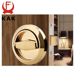 Planet Gates 200292145 Gold Set Hidden Door Locks Stainless Steel Handle Recessed Invisible Keyless Mechanical Outdoor Lock For Fire Proof Home Hardware