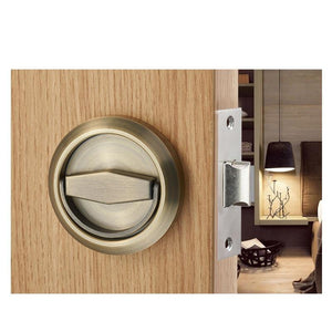 Planet Gates 200292145 Green bronze Set Hidden Door Locks Stainless Steel Handle Kitchen Bedroom Invisible Pulls Mechanical Outdoor Lock For Fire Proof Hardware
