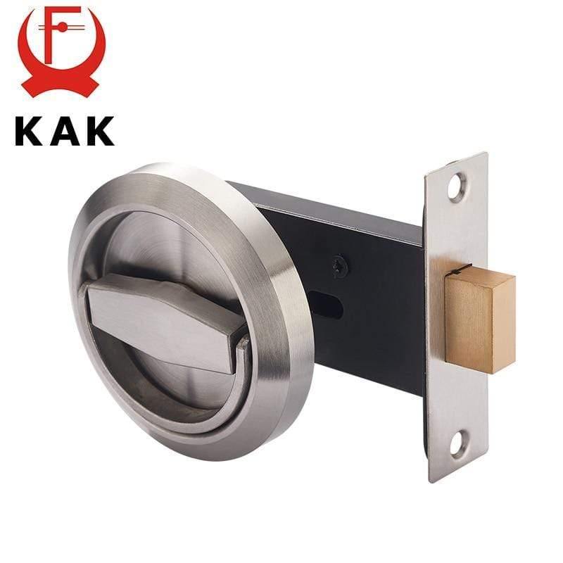 Planet Gates 200292145 Hidden Door Locks Stainless Steel Handle Recessed Invisible Keyless Mechanical Outdoor Lock For Fire Proof Home Hardware