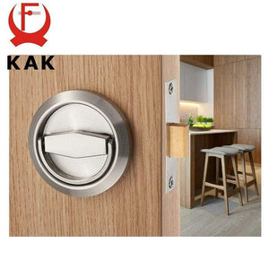 Planet Gates 200292145 Hidden Door Locks Stainless Steel Handle Recessed Invisible Keyless Mechanical Outdoor Lock For Fire Proof Home Hardware