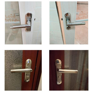 Planet Gates 200292145 Simple Washroom Door Lock Stainless Steel Interior Door Handle Lock Anti-theft Lock Bathroom Toilet Lock Furniture Hardware