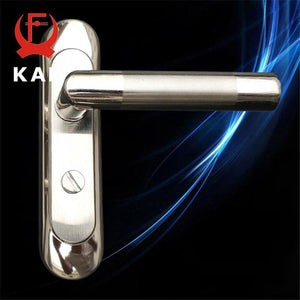 Planet Gates 200292145 Simple Washroom Door Lock Stainless Steel Interior Door Handle Lock Anti-theft Lock Bathroom Toilet Lock Furniture Hardware
