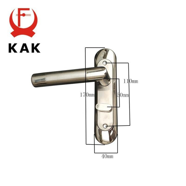 Planet Gates 200292145 Simple Washroom Door Lock Stainless Steel Interior Door Handle Lock Anti-theft Lock Bathroom Toilet Lock Furniture Hardware