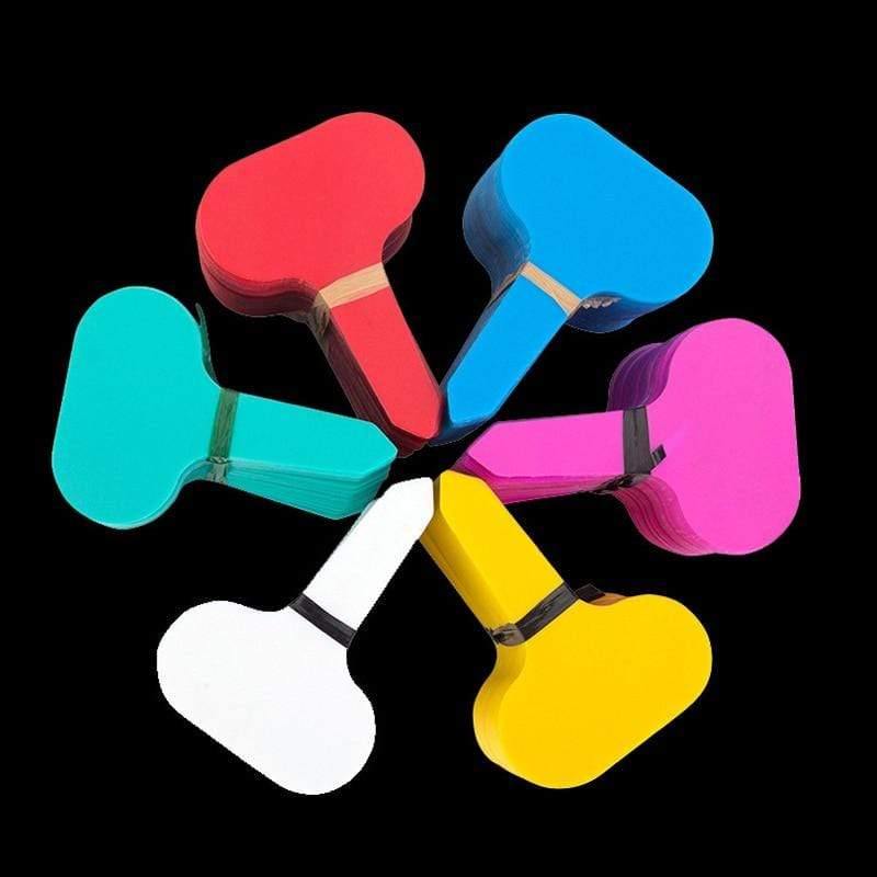 Planet Gates 200321147 100pcs Plastic Potted Plants Labels Mark T-type Plant Tag Reusable Flower Nursery Labels Mark Tags Gardening Sign Garden Supplie