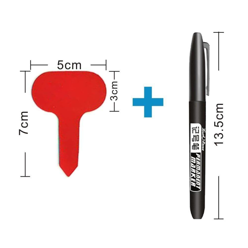 Planet Gates 200321147 100PCS T-type Plant Markers Labels Waterproof Tags Garden Labels Seed Nursery Garden Stake Plant Labels Gardening Accessories