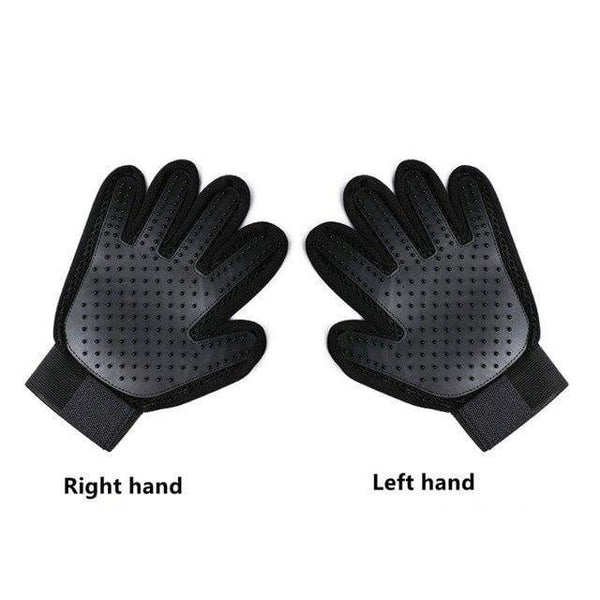 Planet Gates 200325142 black / Right hand Fashion Rubber Pet Bath Brush Environmental Protection Silicone Glove For Pet Massage Pet Grooming Glove Dogs Cats Pet  Supplies