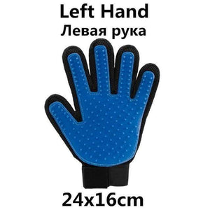 Planet Gates 200325142 Blue Left Hand Dog Grooming Glove Pet Products Mascotas Cat Deshedding Hair Remove Cleaning Puppy Massage Dla Psa Gatos Perros