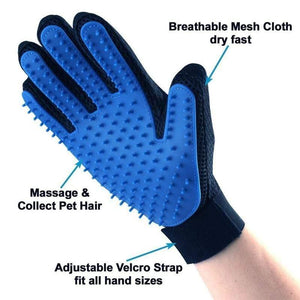 Planet Gates 200325142 Fashion Rubber Pet Bath Brush Environmental Protection Silicone Glove For Pet Massage Pet Grooming Glove Dogs Cats Pet  Supplies