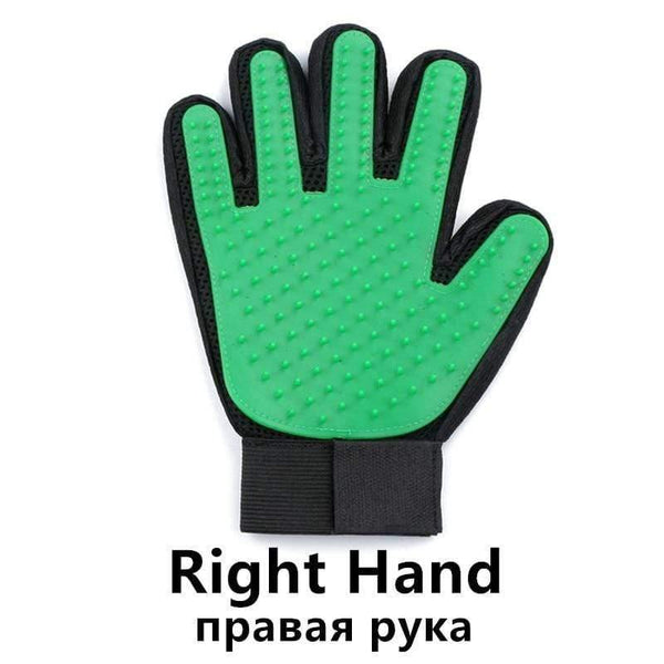 Planet Gates 200325142 Green Right Hand Dog Grooming Glove Pet Products Mascotas Cat Deshedding Hair Remove Cleaning Puppy Massage Dla Psa Gatos Perros